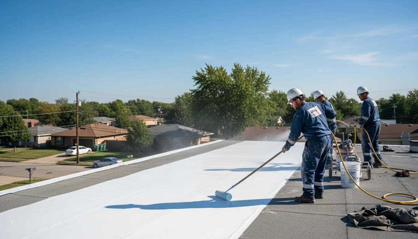 Commercial roof coating in Delong, IN near me